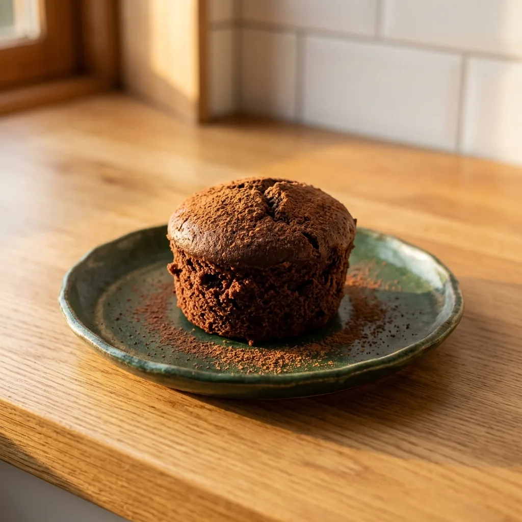 Baked Chocolate Protein Mug Cake