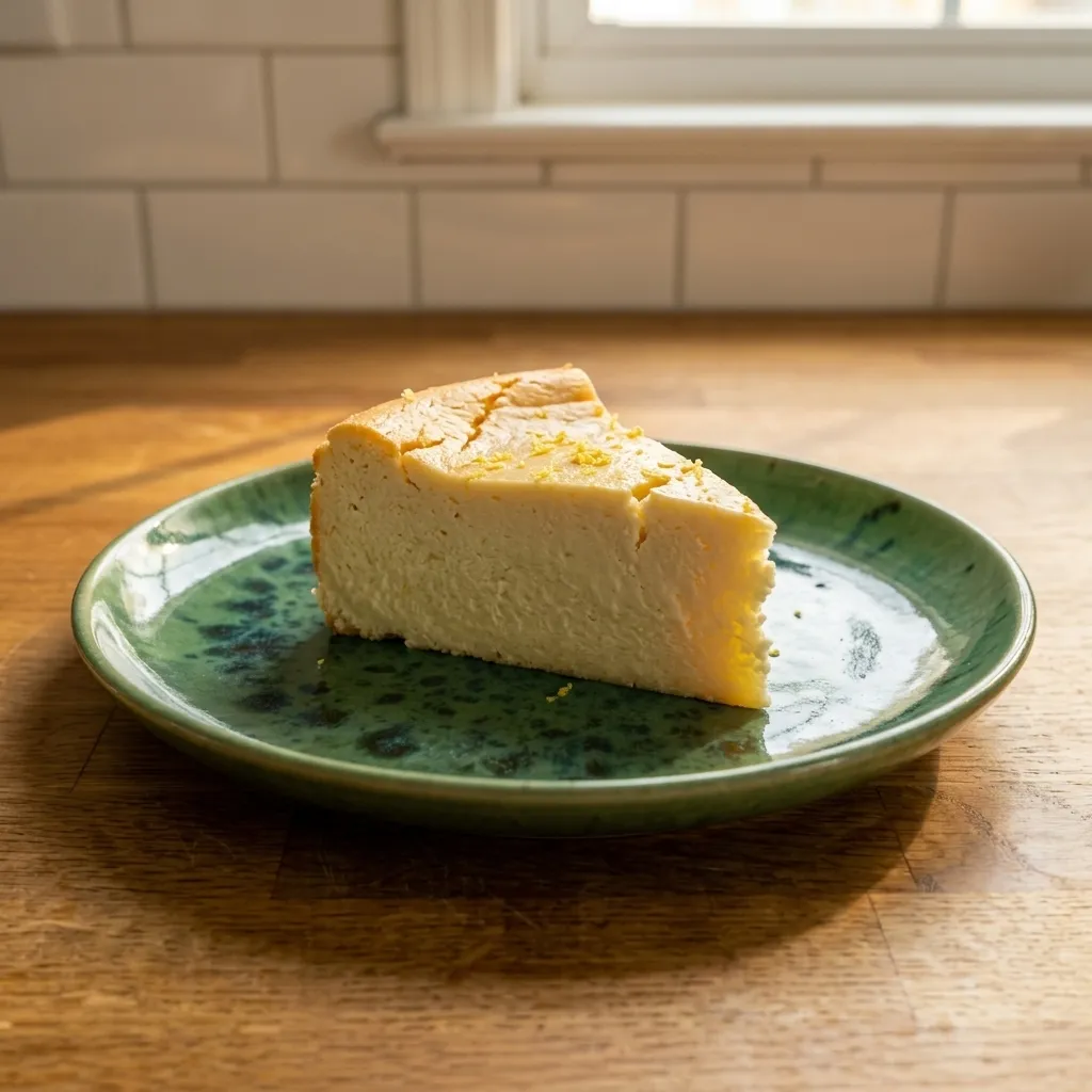 Baked Cottage Cheese Protein Cheesecake