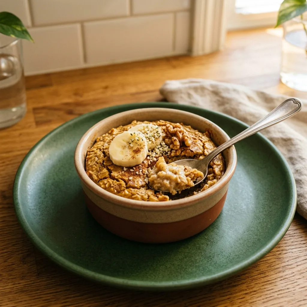 Banana Protein Baked Oats