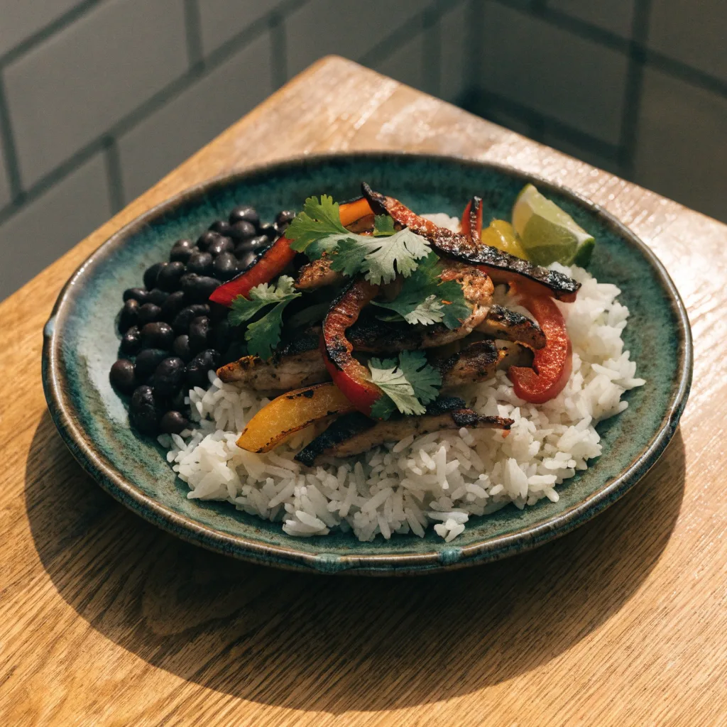 Hähnchen-Fajita-Bowls