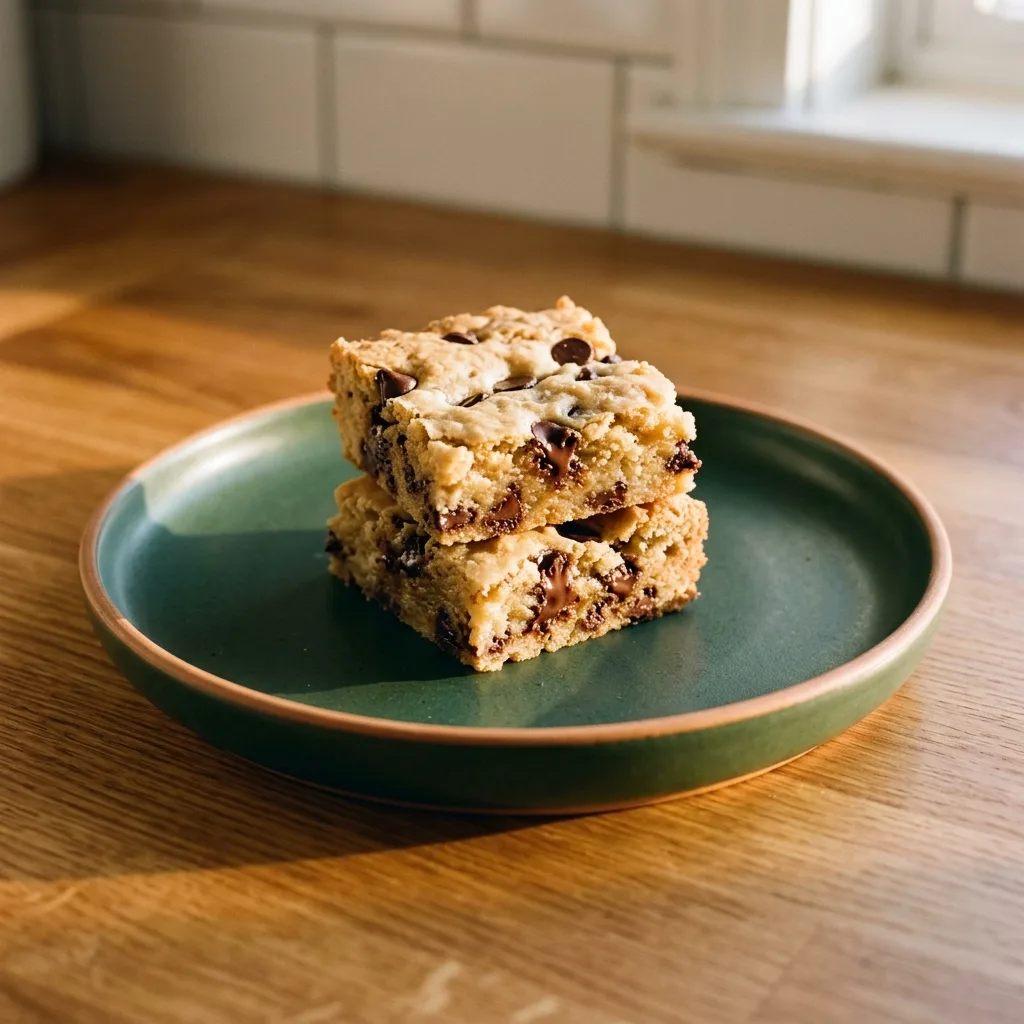 Cottage Cheese Chocolate Chip Blondies