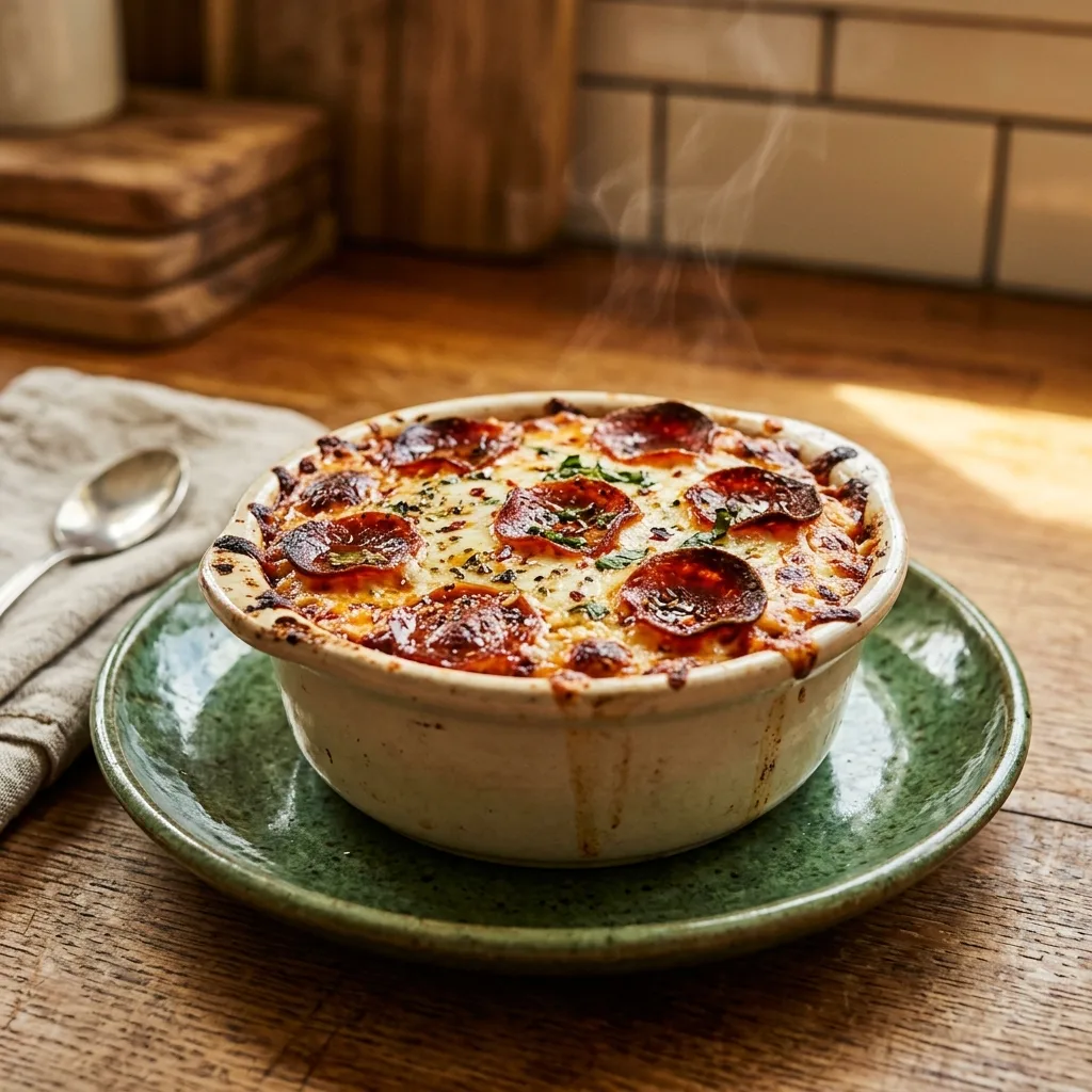 Cottage Cheese Pizza Bowl
