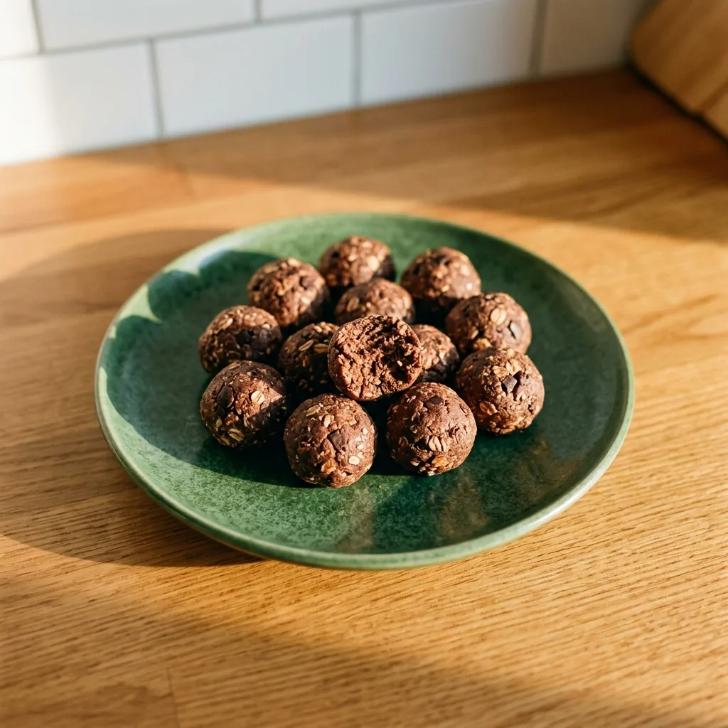 Eiwitballetjes met kwark en pure chocolade