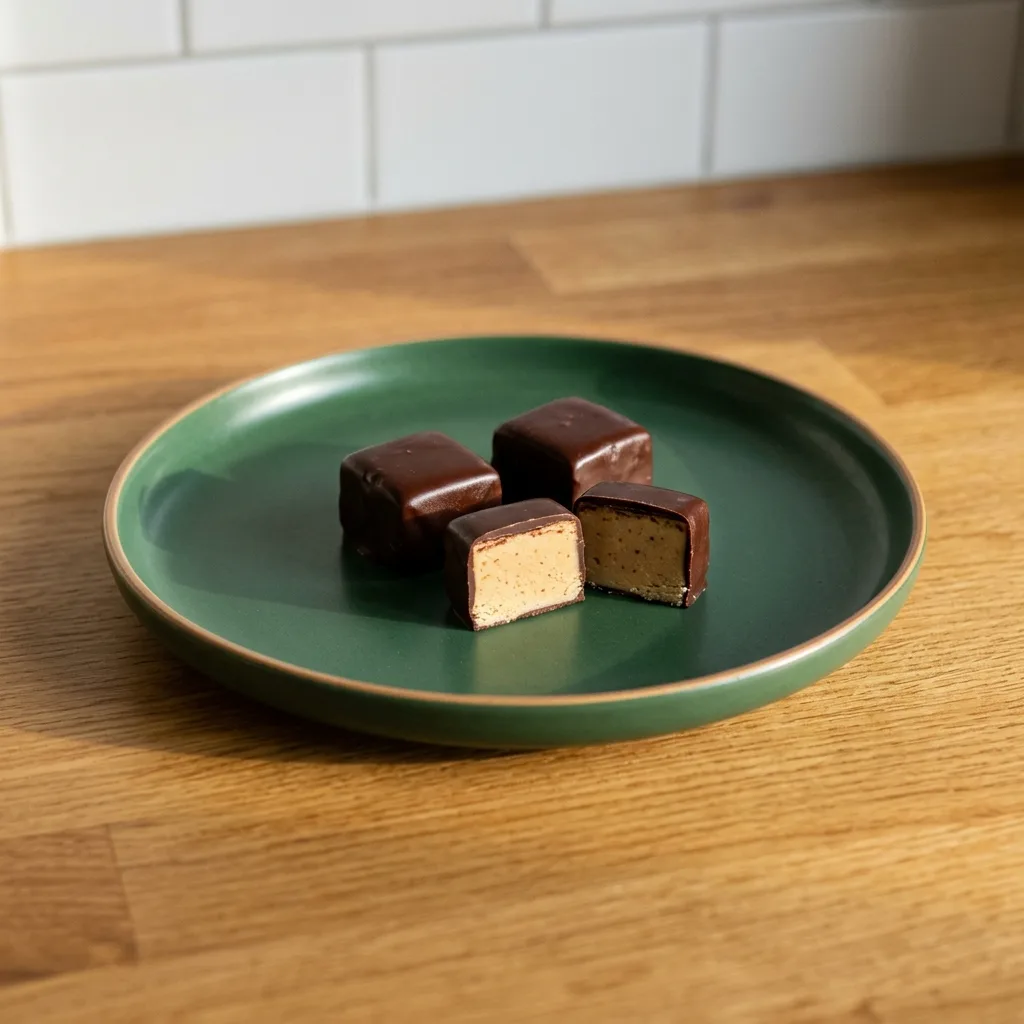 Dark Chocolate Peanut Butter Fudge Bites