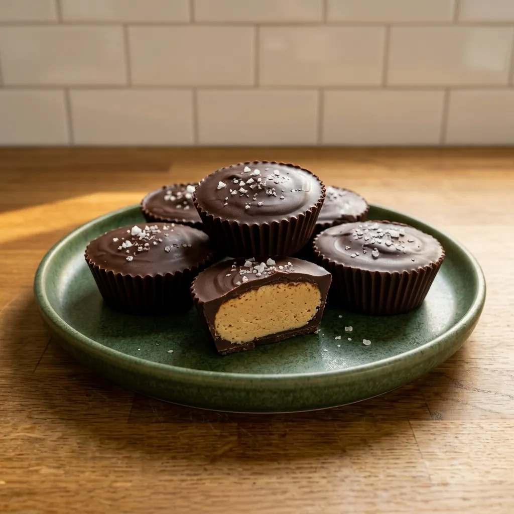 Dark Chocolate Peanut Butter Protein Cups