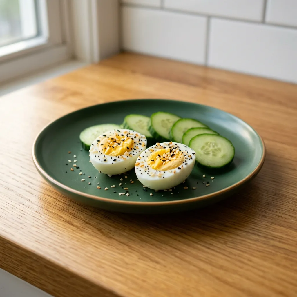 Hard-Boiled Egg and Everything Bagel Snack Pack
