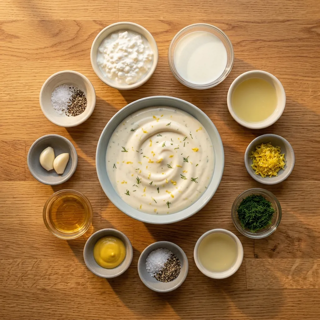 Lemon Cottage Cheese Sauce