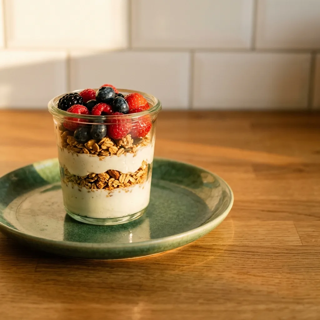 Parfait di skyr e granola