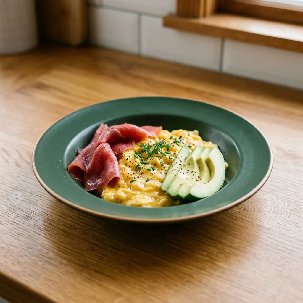 Smoked Salmon and Egg Breakfast Bowl