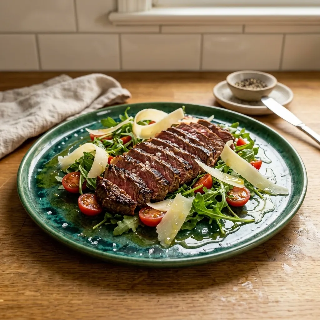 Steak Tagliata with Arugula and Parmesan