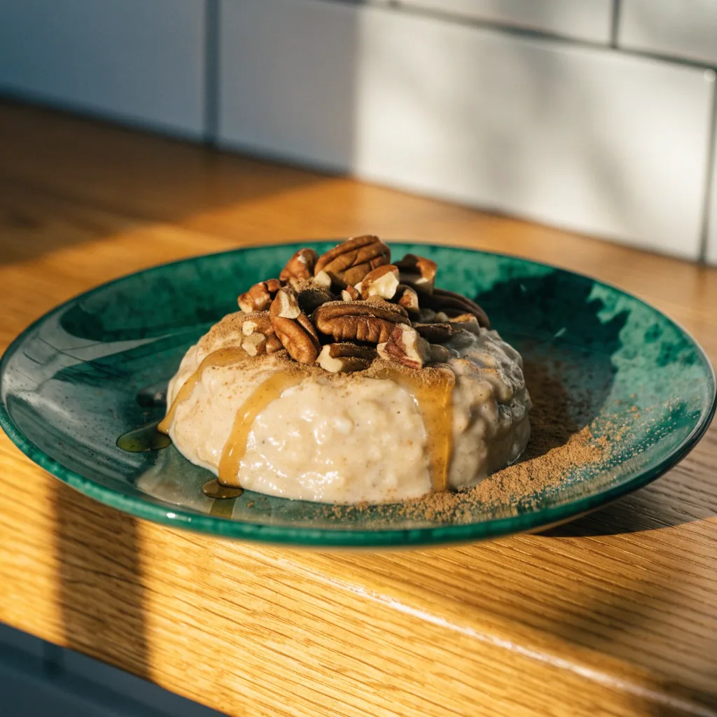 Sugar-Free Maple Pecan Protein Oatmeal