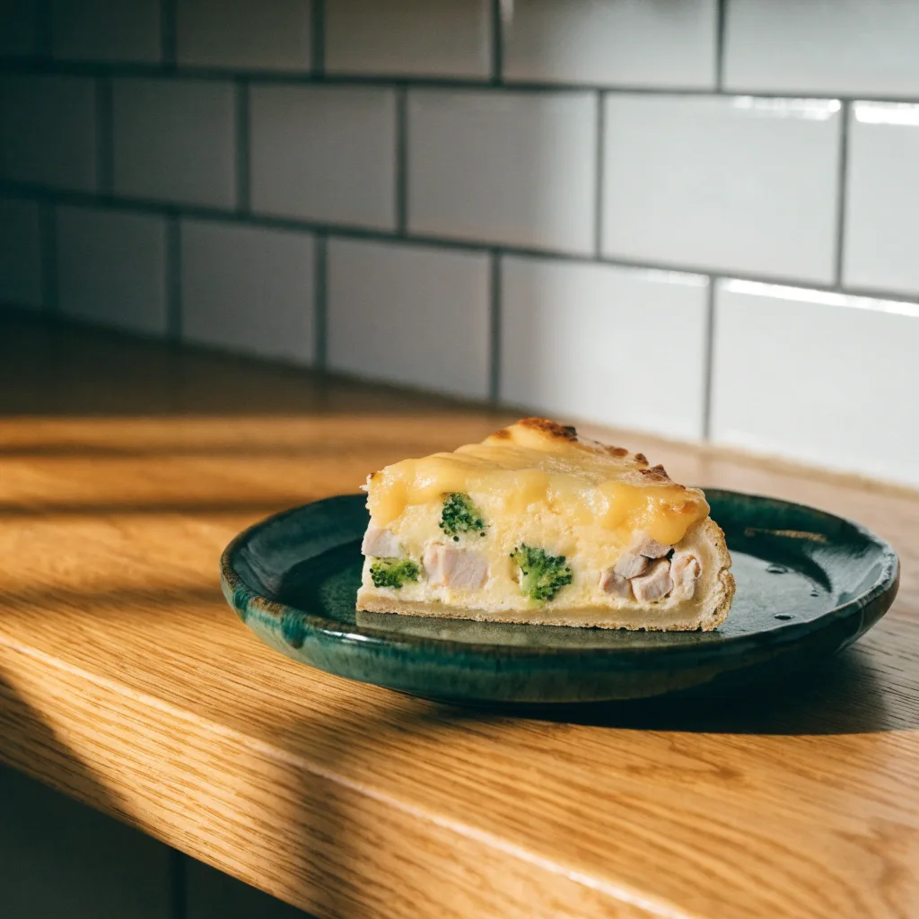 Turkey and Broccoli Cheddar Tortilla Pie