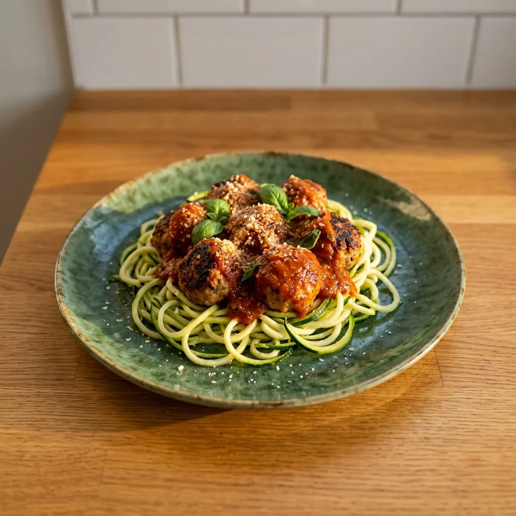 Turkey Meatballs with Zucchini Noodles