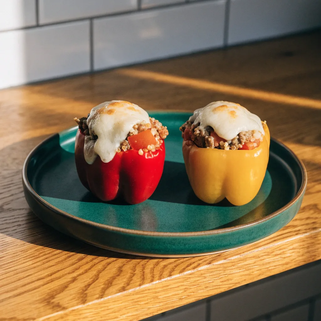 Turkey and Quinoa Stuffed Peppers