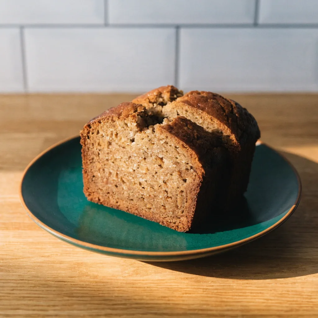 Pan de plátano con proteína de vainilla